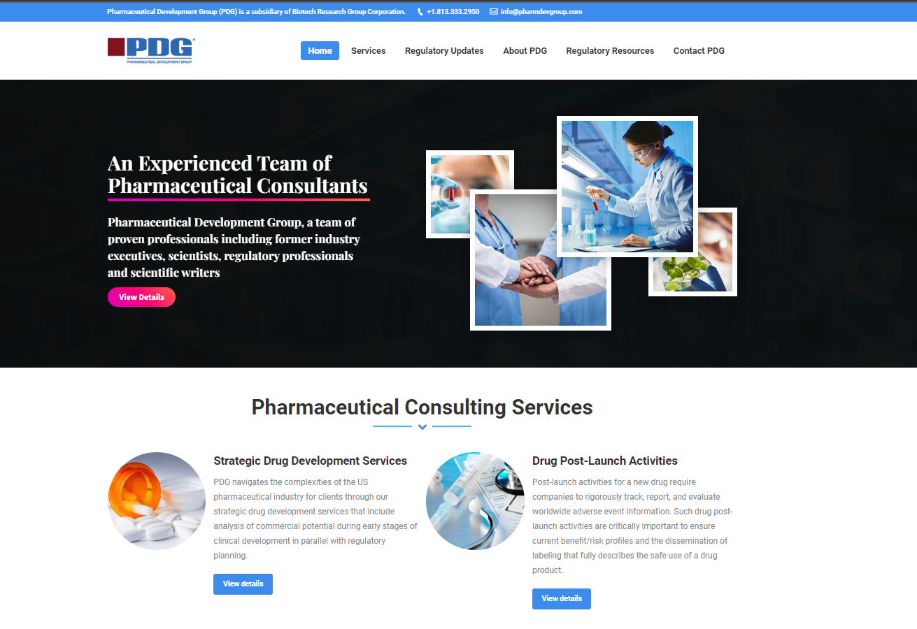 Pharmaceutical Development Group (PDG)