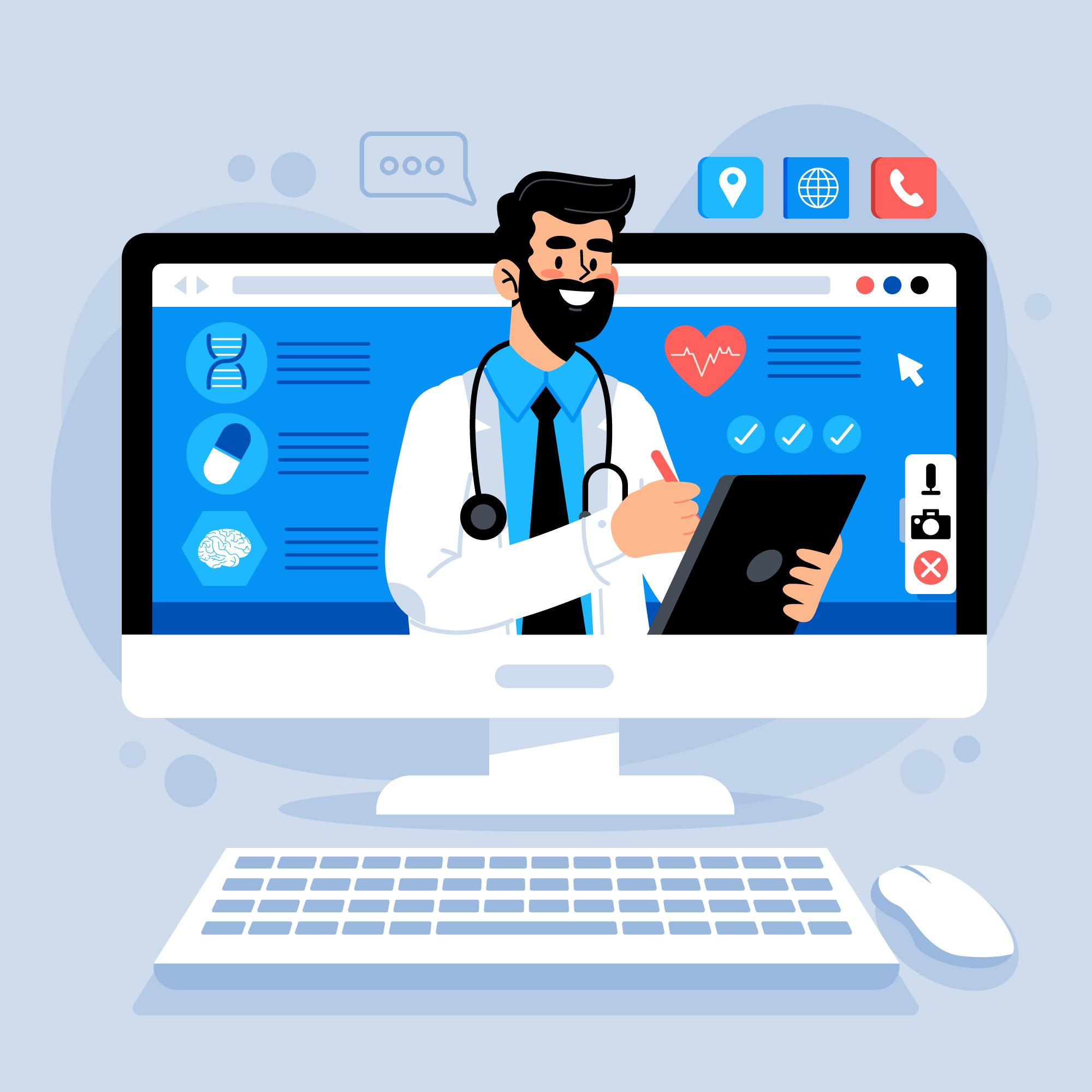 AI digital marketing in healthcare for better patient engagement.